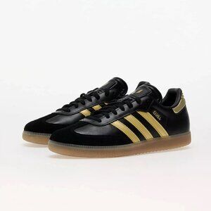 Adidas Men's Black Gold Samba Messi Indoor Soccer Shoes IH8159